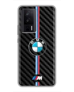 Чехол для Xiaomi POCO F5 Pro с картинкой «Эмблема BMW и карбон» Чехол для Xiaomi POCO F5 Pro с картинкой «Эмблема BMW и карбон»