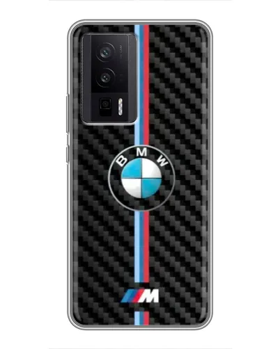 Чехол для Xiaomi POCO F5 Pro с картинкой «Эмблема BMW и карбон» Чехол для Xiaomi POCO F5 Pro с картинкой «Эмблема BMW и карбон»