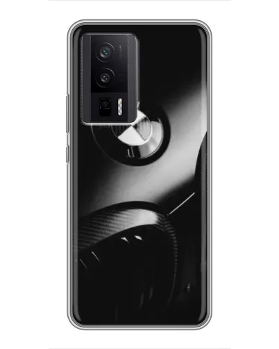 Чехол для Xiaomi POCO F5 Pro с картинкой «Эмблема BMW — макро» Чехол для Xiaomi POCO F5 Pro с картинкой «Эмблема BMW — макро»