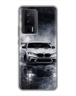 Чехол для Xiaomi POCO F5 Pro с картинкой «BMW сквозь туман» Чехол для Xiaomi POCO F5 Pro с картинкой «BMW сквозь туман»