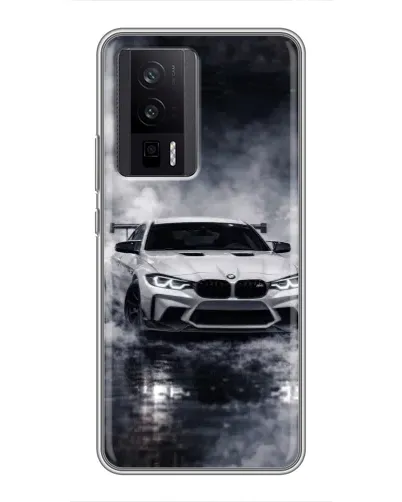 Чехол для Xiaomi POCO F5 Pro с картинкой «BMW сквозь туман» Чехол для Xiaomi POCO F5 Pro с картинкой «BMW сквозь туман»