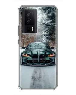 Чехол для Xiaomi POCO F5 Pro с картинкой «BMW в зимнем лесу» Чехол для Xiaomi POCO F5 Pro с картинкой «BMW в зимнем лесу»