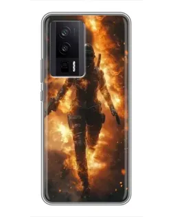 Чехол для Xiaomi POCO F5 Pro с картинкой «BMW — скорость в дожде» Чехол для Xiaomi POCO F5 Pro с картинкой «BMW — скорость в дожде»