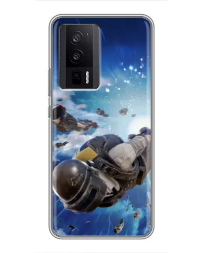 Чехол для Xiaomi POCO F5 Pro с картинкой «Десант PUBG — прыжок» Чехол для Xiaomi POCO F5 Pro с картинкой «Десант PUBG — прыжок»