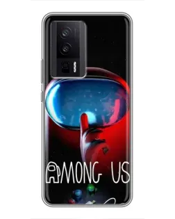 Чехол для Xiaomi POCO F5 Pro с картинкой «Красный импостер — макро» Чехол для Xiaomi POCO F5 Pro с картинкой «Красный импостер — макро»