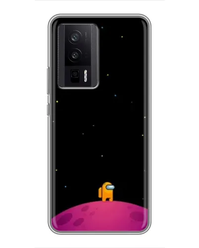 Чехол для Xiaomi POCO F5 Pro с картинкой «Одинокий герой на планете»