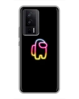 Чехол для Xiaomi POCO F5 Pro с картинкой «Among Us градиент»