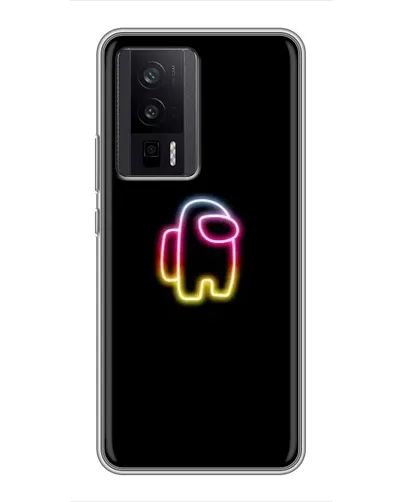 Чехол для Xiaomi POCO F5 Pro с картинкой «Among Us градиент»