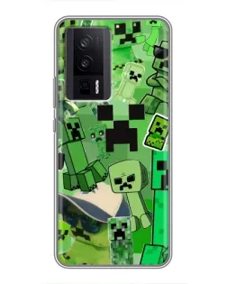 Чехол для Xiaomi POCO F5 Pro с картинкой «Криперы Minecraft» Чехол для Xiaomi POCO F5 Pro с картинкой «Криперы Minecraft»