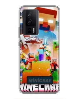 Чехол для Xiaomi POCO F5 Pro с картинкой «Minecraft герои игры» Чехол для Xiaomi POCO F5 Pro с картинкой «Minecraft герои игры»