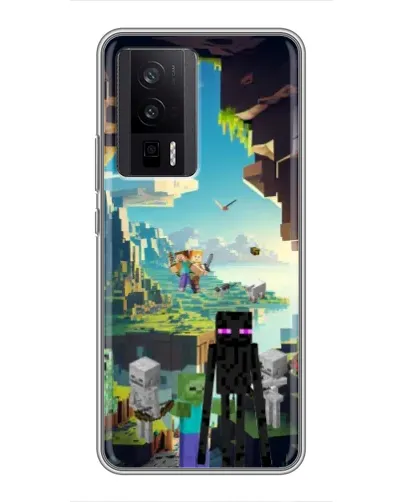 Чехол для Xiaomi POCO F5 Pro с картинкой «Эндермен в лесу» Чехол для Xiaomi POCO F5 Pro с картинкой «Эндермен в лесу»