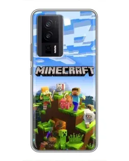 Чехол для Xiaomi POCO F5 Pro с картинкой «Minecraft классический мир» Чехол для Xiaomi POCO F5 Pro с картинкой «Minecraft классический мир»