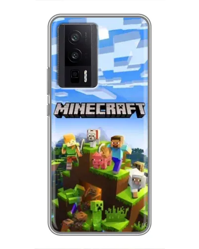 Чехол для Xiaomi POCO F5 Pro с картинкой «Minecraft классический мир» Чехол для Xiaomi POCO F5 Pro с картинкой «Minecraft классический мир»