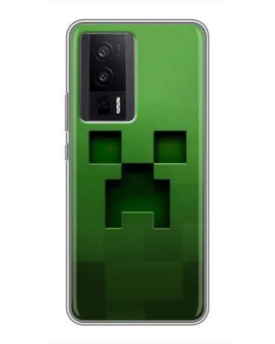 Чехол для Xiaomi POCO F5 Pro с картинкой «Крипер микро-дизайн» Чехол для Xiaomi POCO F5 Pro с картинкой «Крипер микро-дизайн»