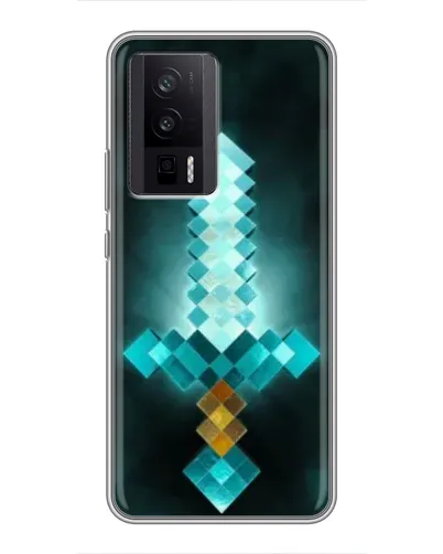 Чехол для Xiaomi POCO F5 Pro с картинкой «Алмазный меч неон» Чехол для Xiaomi POCO F5 Pro с картинкой «Алмазный меч неон»