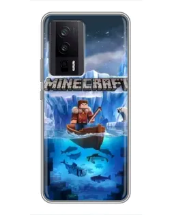 Чехол для Xiaomi POCO F5 Pro с картинкой «Minecraft ледяной мир» Чехол для Xiaomi POCO F5 Pro с картинкой «Minecraft ледяной мир»