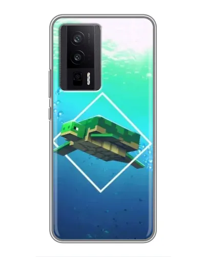 Чехол для Xiaomi POCO F5 Pro с картинкой «Черепаха Minecraft» Чехол для Xiaomi POCO F5 Pro с картинкой «Черепаха Minecraft»