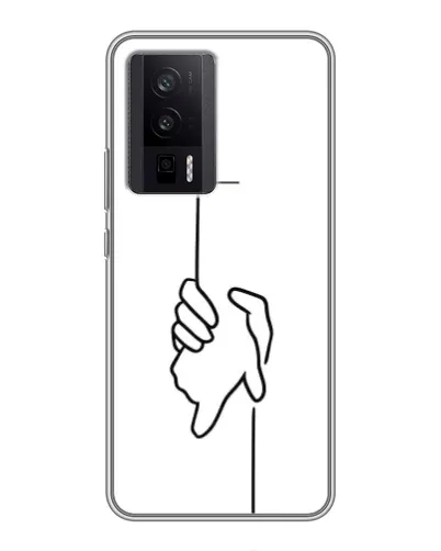 Чехол для Xiaomi POCO F5 Pro с картинкой «Рука держит» Чехол для Xiaomi POCO F5 Pro с картинкой «Рука держит»