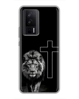 Чехол для Xiaomi POCO F5 Pro с картинкой «Лев и Крест» Чехол для Xiaomi POCO F5 Pro с картинкой «Лев и Крест»
