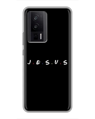 Чехол для Xiaomi POCO F5 Pro с картинкой «Точки веры J.E.S.U.S.» Чехол для Xiaomi POCO F5 Pro с картинкой «Точки веры J.E.S.U.S.»