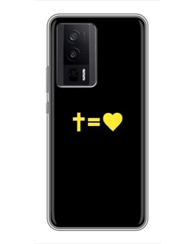 Чехол для Xiaomi POCO F5 Pro с картинкой «Сердце и Крест» Чехол для Xiaomi POCO F5 Pro с картинкой «Сердце и Крест»