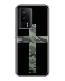 Чехол для Xiaomi POCO F5 Pro с картинкой «Милитари Крест»