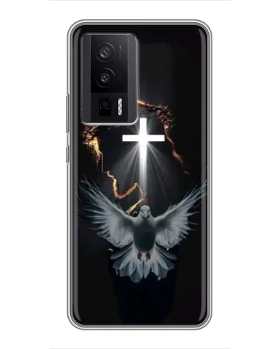 Чехол для Xiaomi POCO F5 Pro с картинкой «Голубь и Свет» Чехол для Xiaomi POCO F5 Pro с картинкой «Голубь и Свет»