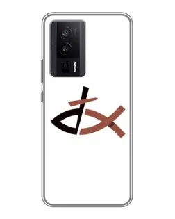 Чехол для Xiaomi POCO F5 Pro с картинкой «Рыба и крест»