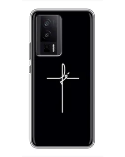 Чехол для Xiaomi POCO F5 Pro с картинкой «Тонкий крест»