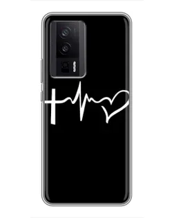 Чехол для Xiaomi POCO F5 Pro с картинкой «Пульс веры»