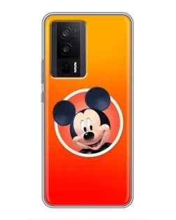 Чехол для Xiaomi POCO F5 Pro с картинкой «Mickey в круге»