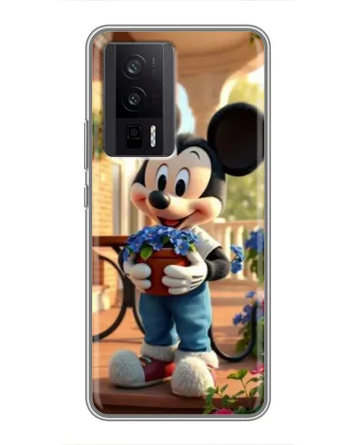 Чехол для Xiaomi POCO F5 Pro с картинкой «Микки садовод» Чехол для Xiaomi POCO F5 Pro с картинкой «Микки садовод»