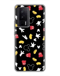 Чехол для Xiaomi POCO F5 Pro с картинкой «Графический принт лапок»