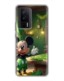 Чехол для Xiaomi POCO F5 Pro с картинкой «Микки в мастерской»