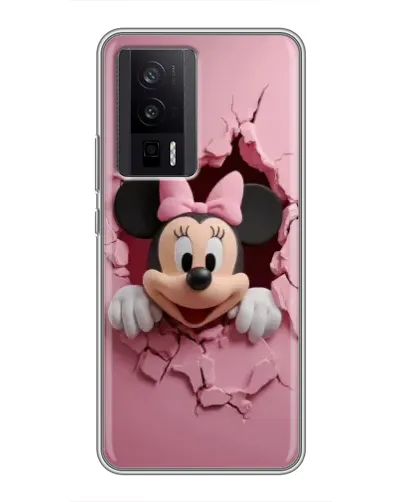 Чехол для Xiaomi POCO F5 Pro с картинкой «Минни сквозь стену» Чехол для Xiaomi POCO F5 Pro с картинкой «Минни сквозь стену»