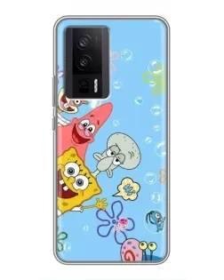 Чехол для Xiaomi POCO F5 Pro с картинкой «Веселые пузырьки»