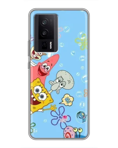 Чехол для Xiaomi POCO F5 Pro с картинкой «Веселые пузырьки»