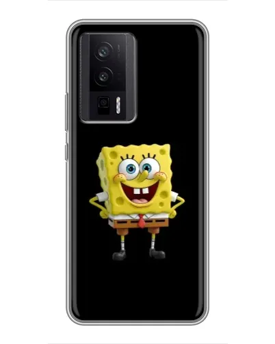 Чехол для Xiaomi POCO F5 Pro с картинкой «Классический Губка Боб»