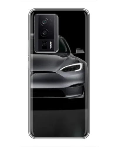 Чехол для Xiaomi POCO F5 Pro с картинкой «Tesla Model S Look»