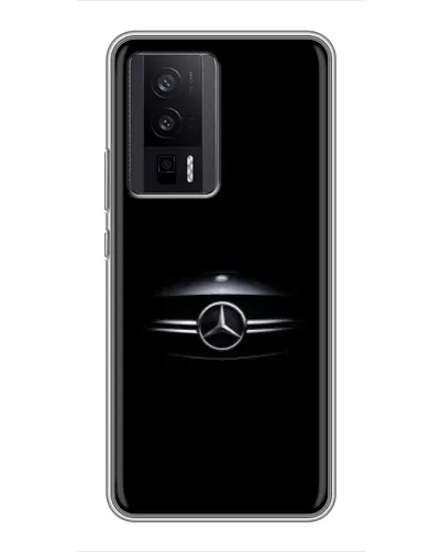 Чехол для Xiaomi POCO F5 Pro с картинкой «Mercedes — абстрактные линии»