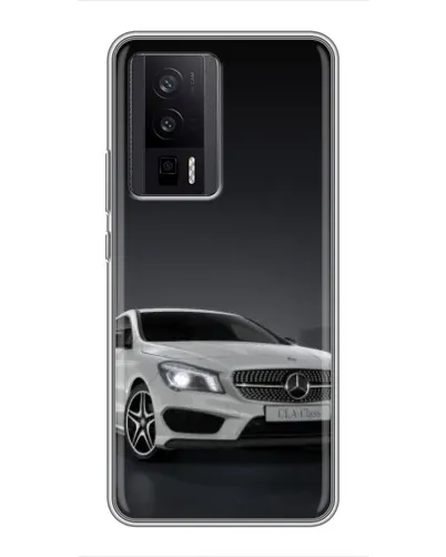 Чехол для Xiaomi POCO F5 Pro с картинкой «Mercedes AMG GT Silver»