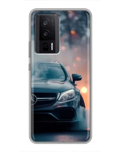 Чехол для Xiaomi POCO F5 Pro с картинкой «Mercedes — ночной город»