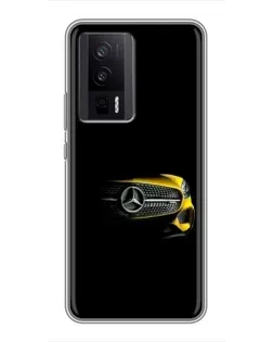 Чехол для Xiaomi POCO F5 Pro с картинкой «Mercedes — ретро стиль»