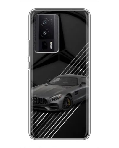 Чехол для Xiaomi POCO F5 Pro с картинкой «Mercedes AMG — графика»