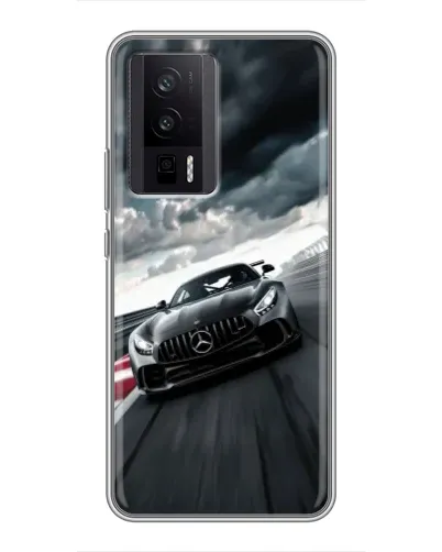 Чехол для Xiaomi POCO F5 Pro с картинкой «Гоночный Mercedes AMG»