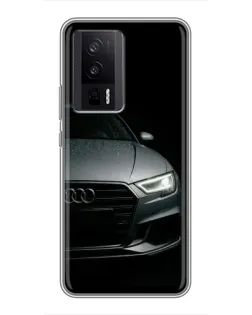 Чехол для Xiaomi POCO F5 Pro с картинкой «Audi — детализация кузова»
