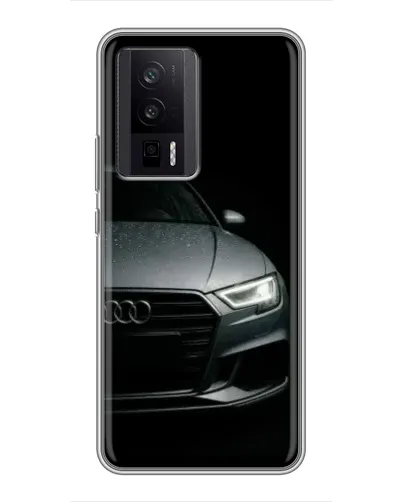 Чехол для Xiaomi POCO F5 Pro с картинкой «Audi — детализация кузова» Чехол для Xiaomi POCO F5 Pro с картинкой «Audi — детализация кузова»