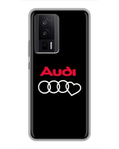Чехол для Xiaomi POCO F5 Pro с картинкой «Логотип Audi Heart» Чехол для Xiaomi POCO F5 Pro с картинкой «Логотип Audi Heart»