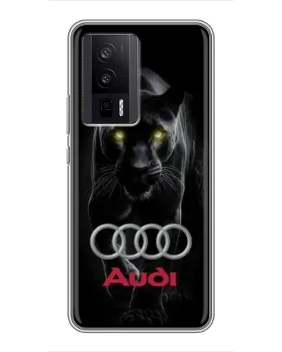 Чехол для Xiaomi POCO F5 Pro с картинкой «Пантера и Audi» Чехол для Xiaomi POCO F5 Pro с картинкой «Пантера и Audi»