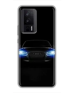 Чехол для Xiaomi POCO F5 Pro с картинкой «Audi в неоне» Чехол для Xiaomi POCO F5 Pro с картинкой «Audi в неоне»